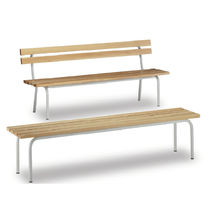 Banc contemporain / en bois / avec dossier...