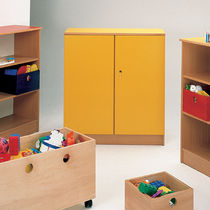 Armoire de classement basse / en hêtre /...