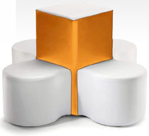 Pouf contemporain / en tissu / en polyuréthane...