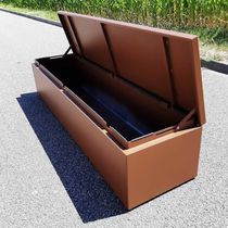 Coffre contemporain / d'extérieur / en aluminium...