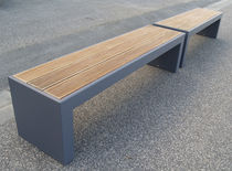 Banc public contemporain / en bois / en...