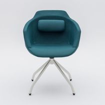 Chaise visiteur contemporaine / en tissu...
