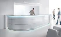 Banque d'accueil modulable / en arc de cercle...