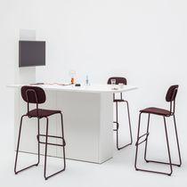 Bureau contemporain / en mélaminé / d'angle...