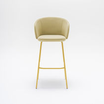 Chaise de bar contemporaine / en tissu /...