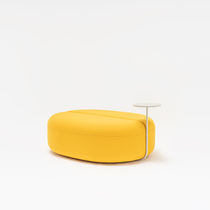 Pouf contemporain / en tissu / en cuir /...