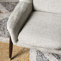 Tissu d'ameublement / uni / en coton / en...