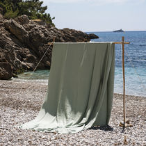 Tissu pour rideaux / uni / en lin / en toile