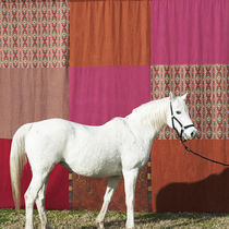 Tissu d'ameublement / pour rideaux / à motif...