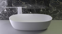Baignoire ovale / à poser / en Solid Surface...