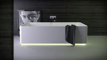 Baignoire à poser / en Solid Surface / blanche