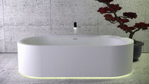 Baignoire ovale / à poser / en Solid Surface...