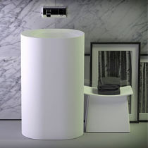 Vasque sur pied / en Solid Surface / ovale...