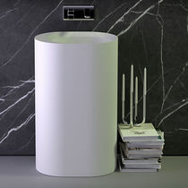 Vasque sur pied / en Solid Surface / ovale...