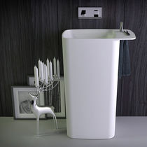 Vasque sur pied / en Solid Surface / contemporaine