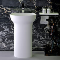 Vasque sur pied / en Solid Surface / ovale...