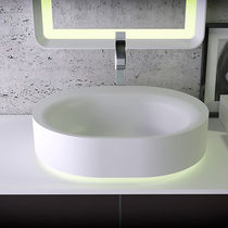 Vasque à poser / en Solid Surface / ovale...