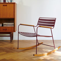 Fauteuil contemporain / en acier / en teck...