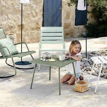 Table basse contemporaine / en acier / avec...
