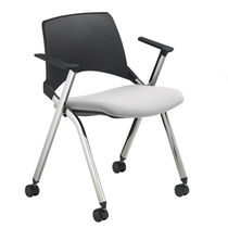 Fauteuil visiteur contemporain / en polyester...
