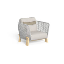 Fauteuil contemporain / en tissu / en bois...