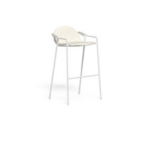 Chaise de bar contemporaine / tapissée /...