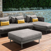 Pouf contemporain / en tissu / en aluminium...