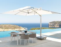 Parasol carré / déporté / en aluminium /...