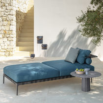 Banquette contemporaine / en tissu / avec...