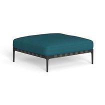 Pouf contemporain / en tissu / carré / tapissé