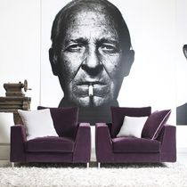 Fauteuil contemporain / en cuir / en tissu...