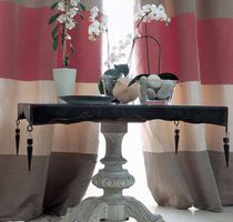 Tissu pour rideaux / à motif / en soie