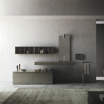 Meuble vasque mural / en aluminium / contemporain...