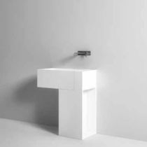 Vasque sur pied / en Corian® / en argent...