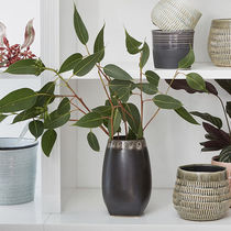 Vase contemporain / en céramique émaillée