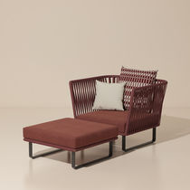 Fauteuil contemporain / en tissu / en corde...