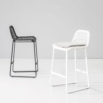 Chaise de bar contemporaine / en tissu /...