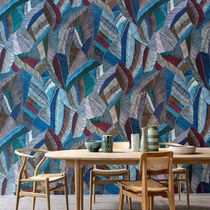 Papier peint contemporain / en tissu / à...