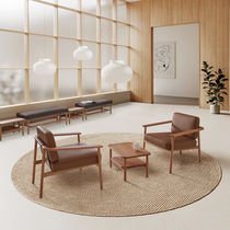 Table basse contemporaine / en bois / avec...