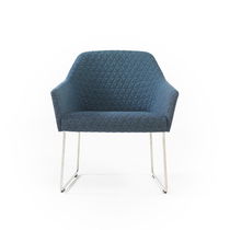 Fauteuil visiteur contemporain / en tissu...