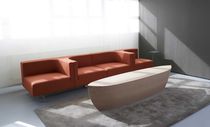Canapé contemporain / en cuir / en tissu...