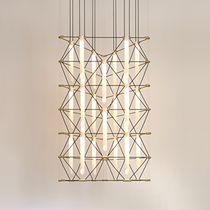 Lustre contemporain / en acier laqué / en...