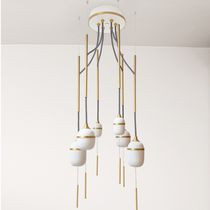 Lustre contemporain / en acier laqué / en...