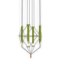 Lustre contemporain / en acier laqué / en...
