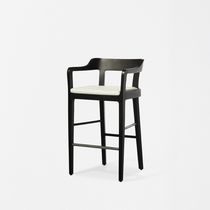 Chaise de bar contemporaine / tapissée /...