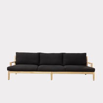 Canapé contemporain / de jardin / noir /...