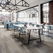 Table de réunion contemporaine / en bois...