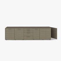 Armoire de classement basse / en bois /...