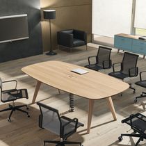 Table de réunion contemporaine / en plaqué...