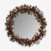 Miroir mural / contemporain / rond / en...